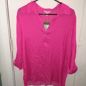 Lilly Pulitzer Silk blouse pink